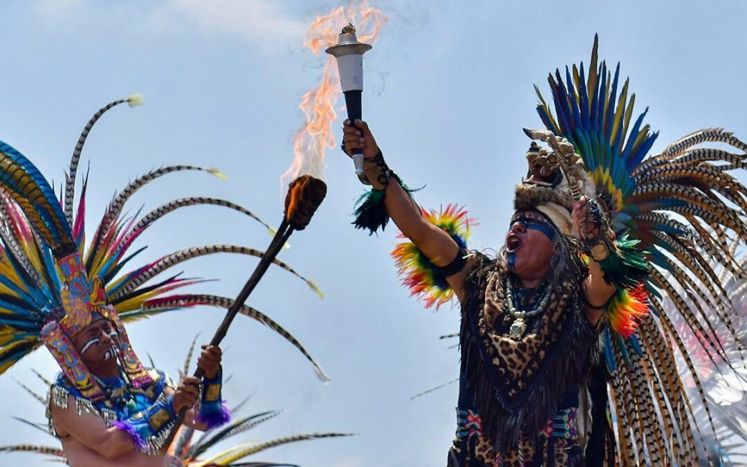 Arde el Fuego Nuevo para los Juegos Centroamericanos y del Caribe.