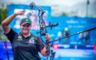 Andrea Becerra en lo más alto en el Mundial de Tiro con Arco